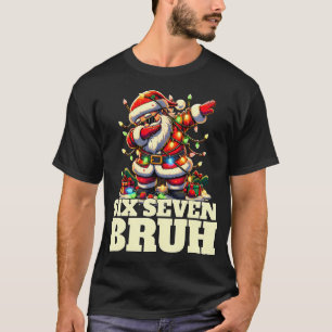 T-shirt Drôle Six Sept Noël 6-7 Mème Santa 6 7 Six Sept