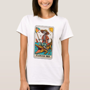 T-shirt Drôle Skeleton Floride Homme