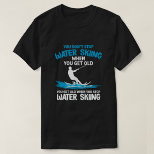 T-shirt Drôle Ski Eau Designs Pour Hommes Femmes Ski Eau S