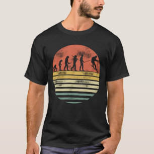 T-shirt Drôle Ski Evolution Retro Style Cadeau pour skieur