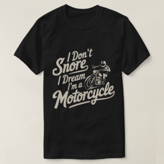 T-shirt Drôle Snorny Vêtements de motocyclette de ronfleme