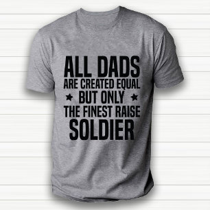 T-shirt Drôle Soldat Papa ou Mari Appréciation Blanc