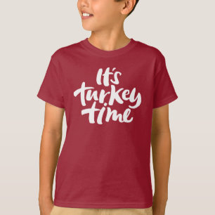 T-shirt Drôle Son Temps Turquie Thanksgiving Dit