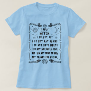 T-shirt Drôle Sorcière Pagan Wicca, Je Suis Une Sorcière -