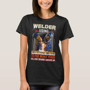 T-shirt Drôle Soudage Tee Fier Soudeur Cadeau Premium