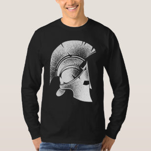 T-shirt Drôle Sparte Casque grec mignon Gladiateur Hommes
