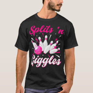 T-shirt Drôle Splings 'N Giggles Bowling Team Cute Bowler 