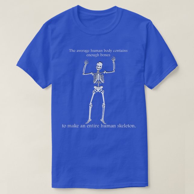 T-shirt Drôle Squelette pour les étudiants en biologiste M (Design devant)