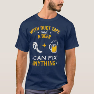 T-shirt Drôle StupidDuct Tape Cant Fixer Stupide