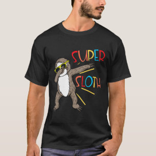 T-shirt Drôle Super Sloth Superhero Dabbing Dance Move Dab