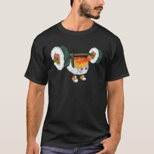 T-shirt Drôle Sushi Poids Lifting Japonais Alimentation Gy
