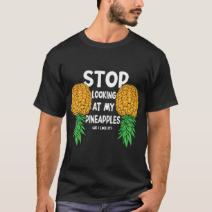 T-shirt Drôle Swinger Stop En regardant Mon Upside Down Pi
