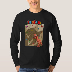 T-shirt Drôle T Rex Dinosaur Bouldering Et Escalade Rock