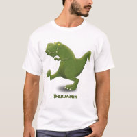 Drôle T rex dinosaure dessin animé humour
