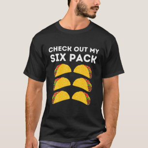 T-shirt Drôle Taco Abs Découvrez Mon Six Pack Alimentation