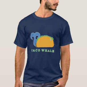 T-shirt Drôle Taco Whale personnage de dessin