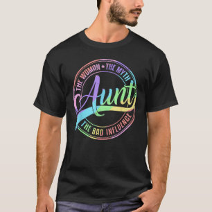 T-shirt Drôle Tante Vintage Tante Femme Mythe Mauvaise Inf