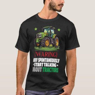 T-shirt Drôle Tee et tracteur vert_ fermier aime l'agricul
