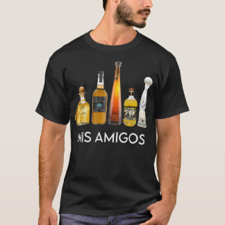 T-shirt Drôle tendance alcool sarcastique Mis Amigos Tequi