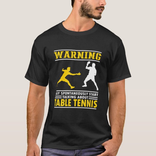 T-shirt Drôle Tennis De Table Dit. Citation du lecteur Pin (Devant)
