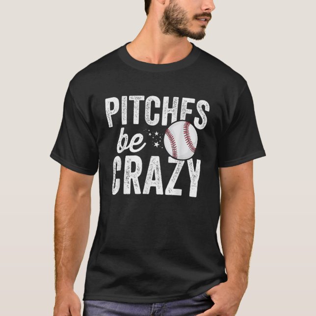 T-shirt Drôle terrains de baseball Be Crazy Adult Maman (Devant)