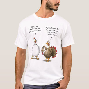 T-shirt Drôle Thanksgiving Big Chicken Ça Sera Amusant Tur