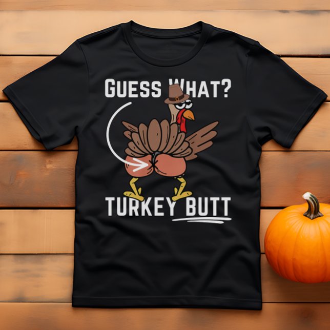 T-shirt Drôle Thanksgiving Plaisanter Devine What Turkey B (Créateur téléchargé)