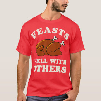 T-shirt Drôle Thanksgiving pour Hommes Fêtes de Femmes Bie