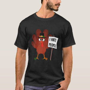 T-shirt Drôle Thanksgiving Thanksgiving Thankful Turkey Ha