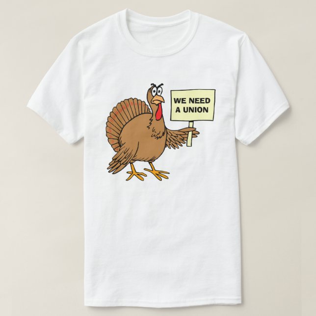 T-shirt Drôle Thanksgiving Union Humour Organisé Labo (Design devant)