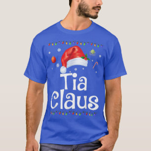 T-shirt Drôle Tia Claus Pyjamas de Noël Père Noël Cadeau