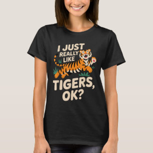 T-shirt Drôle Tigre Art Pour Hommes Femmes Garçons Filles