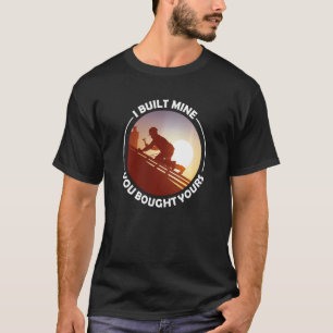 T-shirt Drôle travail du bois papa père charpentier J'ai c