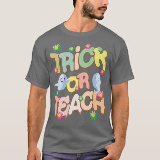 T-shirt Drôle Trick ou Enseignant Costume d'Halloween 332