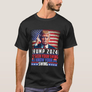 T-shirt Drôle Trump 2024 J'ai vu votre voile Je connais vo