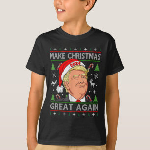 T-shirt Drôle Trump 2024 Rendre la grandeur de Noël moche