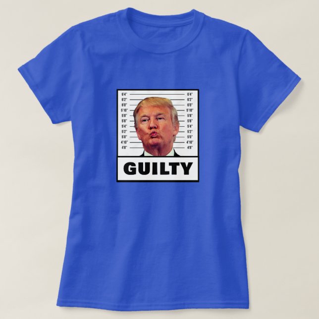 T-shirt Drôle Trump coupable (Design devant)