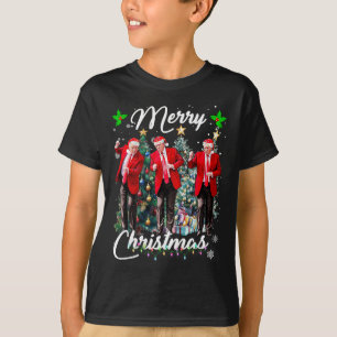 T-shirt Drôle Trump Danse Santa Claus Noël Noël Noël Noël 