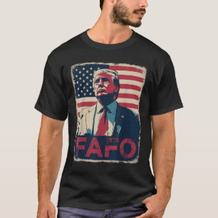 T-shirt Drôle Trump Fafo F autour de Découvrez Retro Us Dr