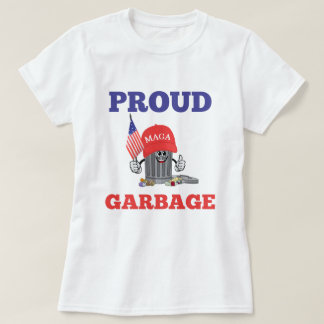 T-shirt Drôle Trump fier MAGA Cartoon Garbage American