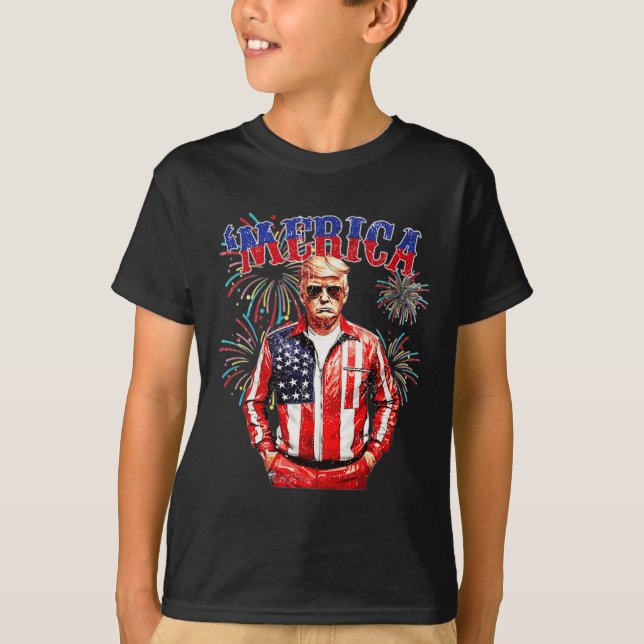 T-shirt Drôle Trump Golfe des États-Unis Amérique Trump 4  (Devant)