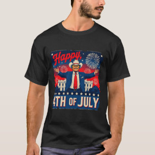 T-shirt Drôle Trump Joyeux 4 juillet