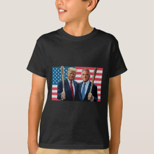 T-shirt Drôle Trump Kennedy Mega Maha Baseball Bat Usa Fla