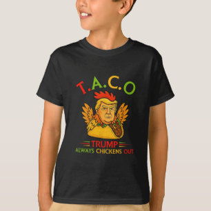 T-shirt Drôle Trump Taco Trump abandonne toujours les poul