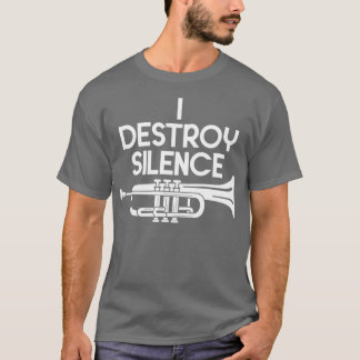 T-shirt Drôle Trumpeter Citation Jazz Musique Trumpet