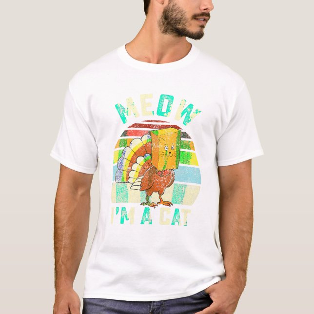 T-shirt Drôle Turquie Fake Cat (Devant)