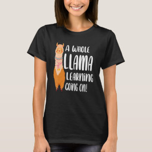 T-shirt Drôle Une Llama Entière Apprendre À Se Dérouler En