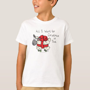 T-shirt Drôle Vacances Mignonne Mouton de Noël Carton