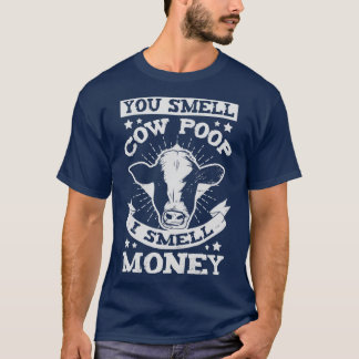 T-shirt Drôle Vache éleveur de bétail fermier cadeau