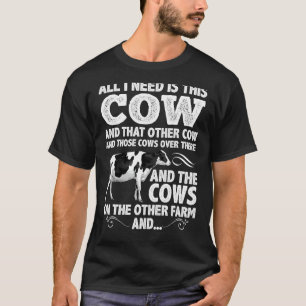 T-shirt Drôle Vache Laitière Conception Pour Hommes Femmes